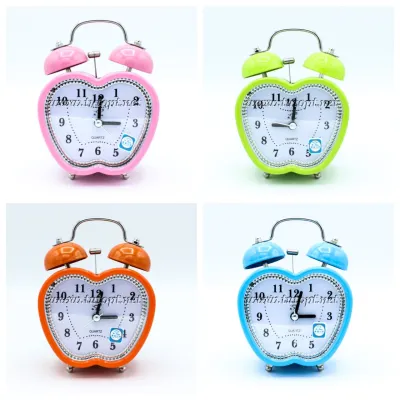 Часы будильник колокольчик 2835 разные цвета