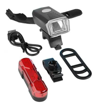 Велосипедная фара и задний фонарь мигалка X-Balog HY027, B12