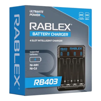 Зарядное устройство Rablex RB403 на 4 AA/AAA R3/R6 1.2V
