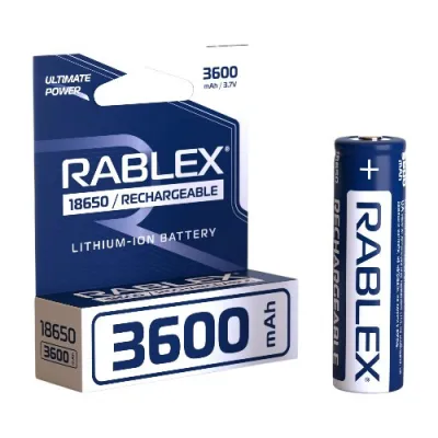 Аккумулятор Rablex 18650, 3600mAh Li-ION 3.7v