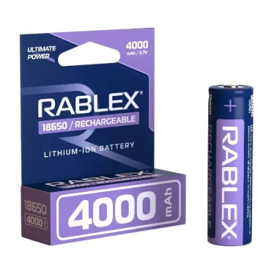 Аккумулятор Rablex 18650, 4000mAh Li-ION 3.7v