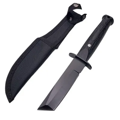 Нож охотничий Танто чёрный 2037, 23см