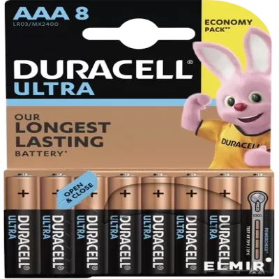 Батарейка Duracell Ultra LR3/ AAA  цена за 1шт  (блистер - 8шт.)