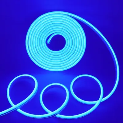 Лента силиконовая LED NEON Синий 5м 12V-220V /0740