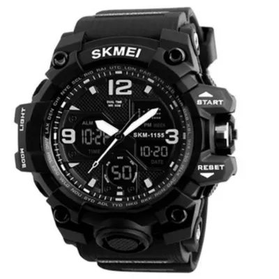 Часы наручные SKMEI 1155BBK, BLACK, 6025