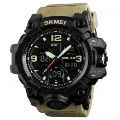 Часы наручные SKMEI 1155BKH, KHAKI, 9734
