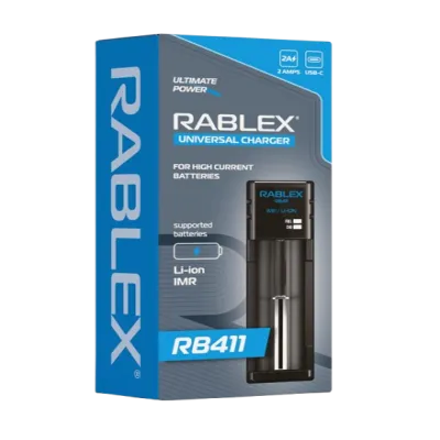 Зарядное устройство Rablex RB411 1x18650 и др./ от USB / для высокотоковых аккум