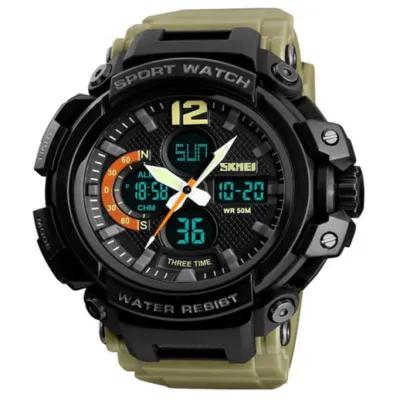 Часы наручные SKMEI 1343KH, KHAKI, 9746