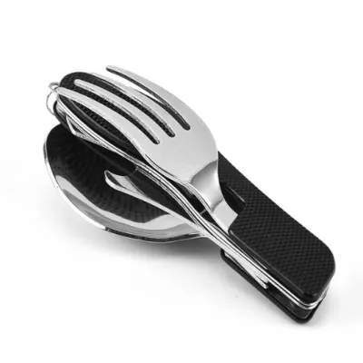 Туристический столовый прибор 6 в 1 A 007 Чёрный