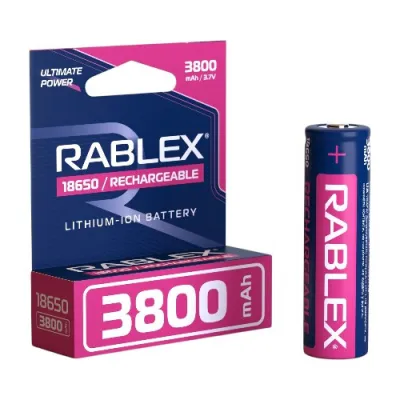 Аккумулятор Rablex 18650, 3800mAh Li-ION 3.7v