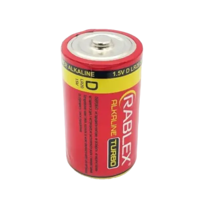 Батарейка Rablex LR20/D2/2pc, TURBO, Alkaline