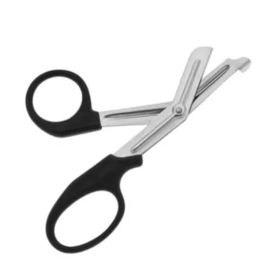 Ножницы тактические, для разрезки перевязочного материала, с черными ручками. Длина 18 см (M24026)