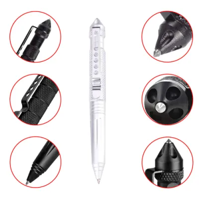 Ручка Тактическая со стеклобоем Laix B2 Tactical Pen / алюминий Серебро