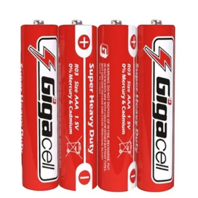 Батарейка Gigacell R03, AAA, техника, солевая