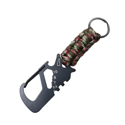 Брелок - Карабин мультитул для ключей Цветной 2214