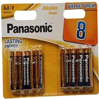 Батарейка Panasonic LR6, AA, Alkaline, 8 штук