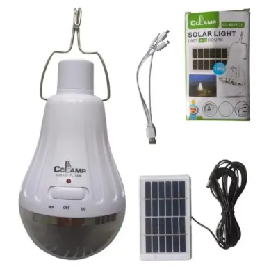 Фонарь для кемпинга Cclamp CL-6028, аккумулятор, солнечная панель
