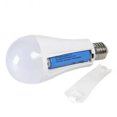 Лампа кемпинг в цоколь PL-15W E27, 15W, 2x18650, AC/DC, с колпачком