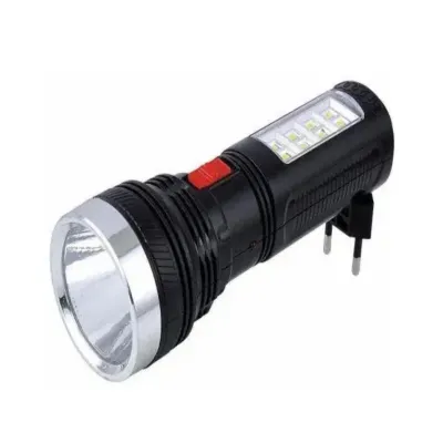 Ручной фонарь ASK 227, Аккумулятор, 1LED+8LED, Евро вилка, Блистер