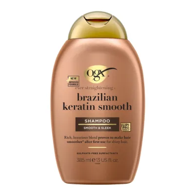 Шампунь OGX Brazilian Keratin Smooth для зміцнення волосся 385 мл (0022796976017)