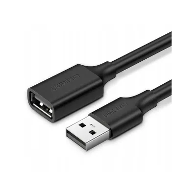 Дата кабель USB 2.0 AM/AF 0.5m US103 black Ugreen (10313)