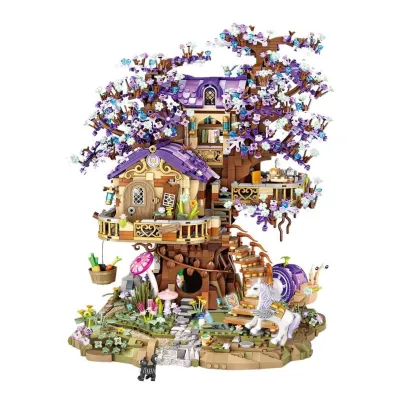 Конструктор LOZ mini Будиночок ельфа на дереві без фігурок (1065)