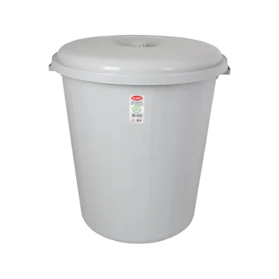 Контейнер для сміття Planet Household №5 без защіпок з кришкою сірий 90 л (10848)