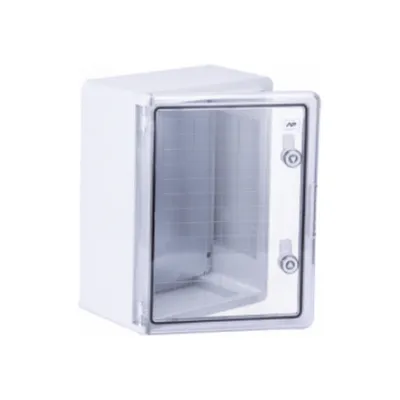 Шафа настінна ADAL PANO 400х300х220, з прозор. двецятами, IP65, Бокс ударостійкий, ABS пластик (111518)
