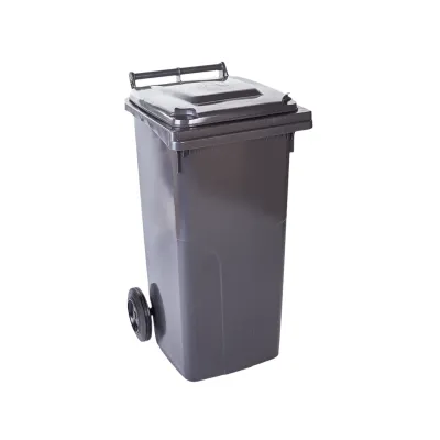 Контейнер для сміття Алеана На колесах з ручкою Сірий 240 л (122068/т.сірий)