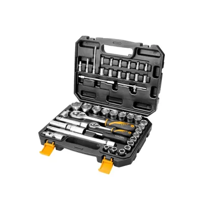 Набір інструментів Tolsen торцевих головок 1/2" та 1/4" ПРОФІ 45 од. (15142)