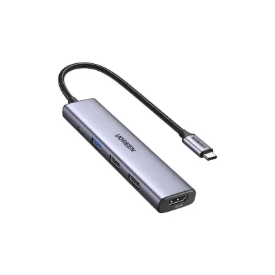 Порт-реплікатор Ugreen CM478 USB Type-C HDMI, USB/3.0, Type-C for charging PD/100W (15495)
