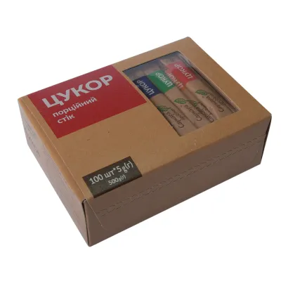 Цукор Саркара продукт порційний 100х5 г 500 г (стік) (16003)