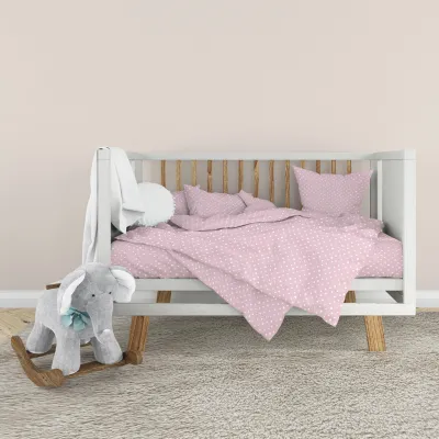 Дитячий постільний набір Home Line Горох рожевий (рожево-ліловий) (181498)