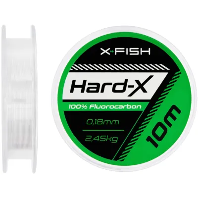 Флюорокарбон X-Fish Hard-X 10m (clear) 0.18mm 2.45kg (1917.03.65)