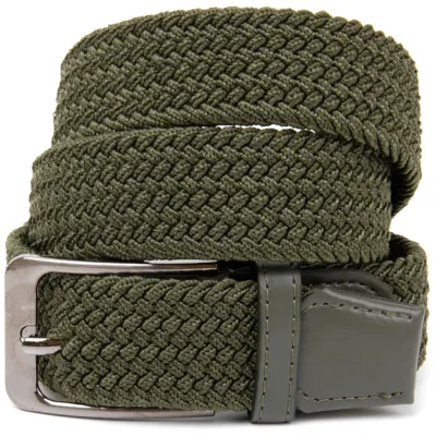 Ремінь Vintage Текстильний чоловічий Оливковий (20527)