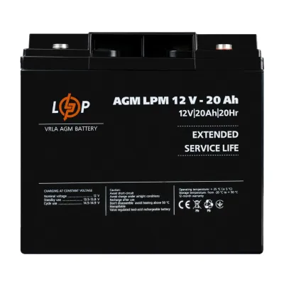 Батарея до ДБЖ LogicPower 12V 20Ah LP-6-DZM-20 (22882)