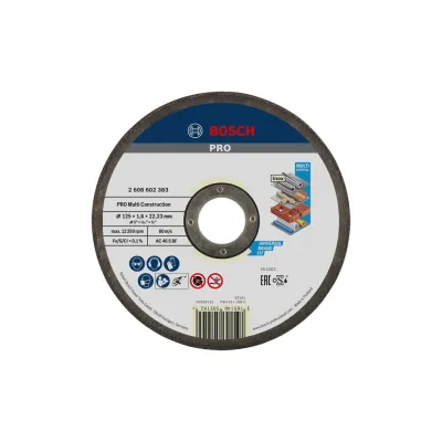 Круг відрізний Bosch Multi Construction прямий 125х1.6мм (2.608.602.383)