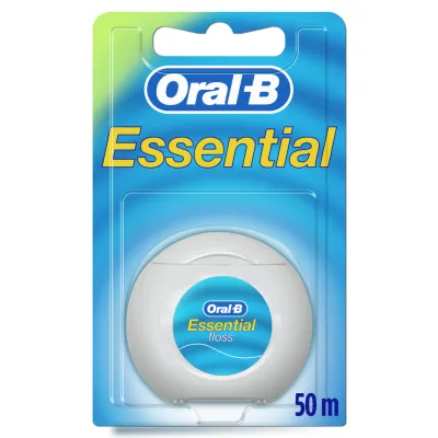 Зубна нитка Oral-B Essential floss Waxed м'ятна 50 м (3014260280772/5010622005029)