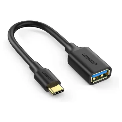Переходник OTG USB 3.0 AF to USB-C US154 black Ugreen (30701)