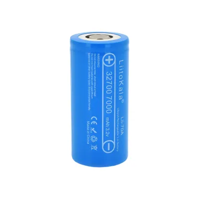 Акумулятор 32700 LiFePO4, 7000mah (6500-7000mah, 30A, 3.2V (2.5-3.65V), Blue, PVC Liitokala (32700 / Lii-70A)