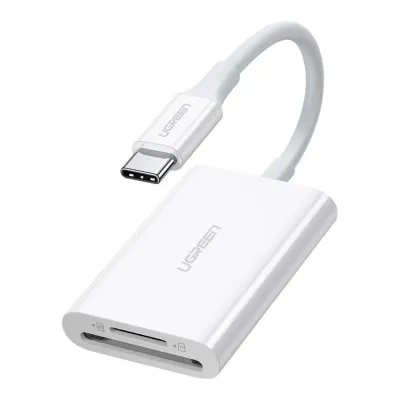 Зчитувач флеш-карт Ugreen USB-C 3.1 to TF/SD CM265 White (35506)