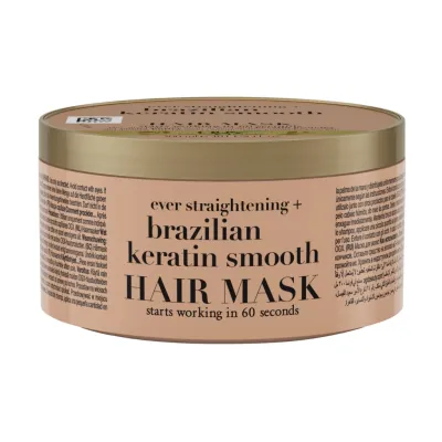Маска для волосся OGX Brazilian Keratin Smooth Розгладжувальна 300 мл (3574661711003)