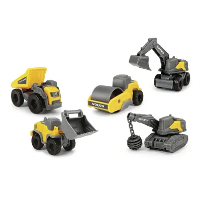 Спецтехника Dickie Toys Вольво. Микроработники, 5 машин (3722008)