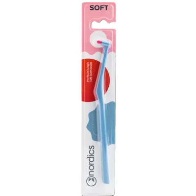 Зубна щітка Nordics Single Tuft Soft Blue Монопучкова (3800501908037)