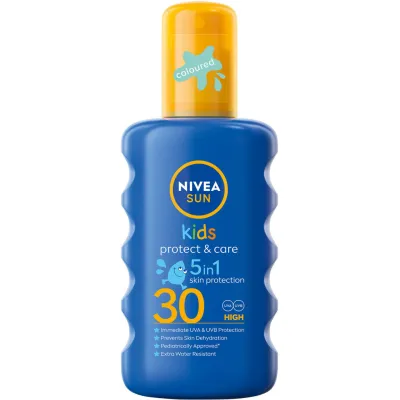 Засіб від засмаги Nivea Sun Kids Дитячий сонцезахисний спрей Захист та догляд SPF 30 200 мл (4005808854035/5900017067766)
