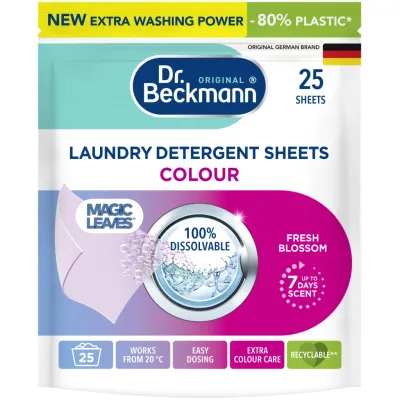 Серветки для прання Dr. Beckmann Magic Leaves для кольорових тканин 25 шт. (4008455585215)
