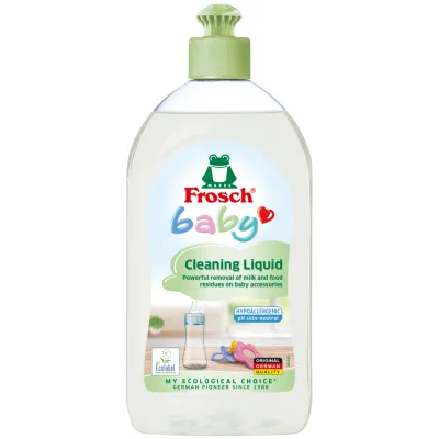 Засіб для ручного миття посуду Frosch Baby для дитячого посуду 500 мл (4009175941282/4001499908347)