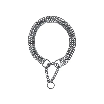 Нашийник для тварин Trixie трьохрядний хромований 45 см/2.5 мм (4011905022659)