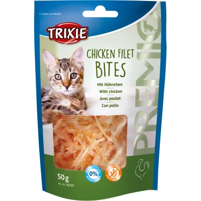 Ласощі для котів Trixie Premio Chicken Filet Bites філе куряче сушене 50 г (4011905427010)