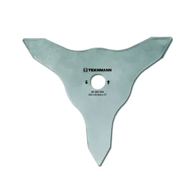 Ніж для тримера Tekhmann 255х25.4 мм 3-лопасті двосторонній (40303254)